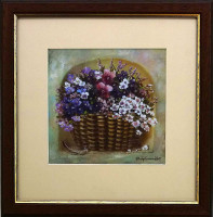 Vlasta Kahovcová - Pírko holubí - signovaný umělecký tisk 